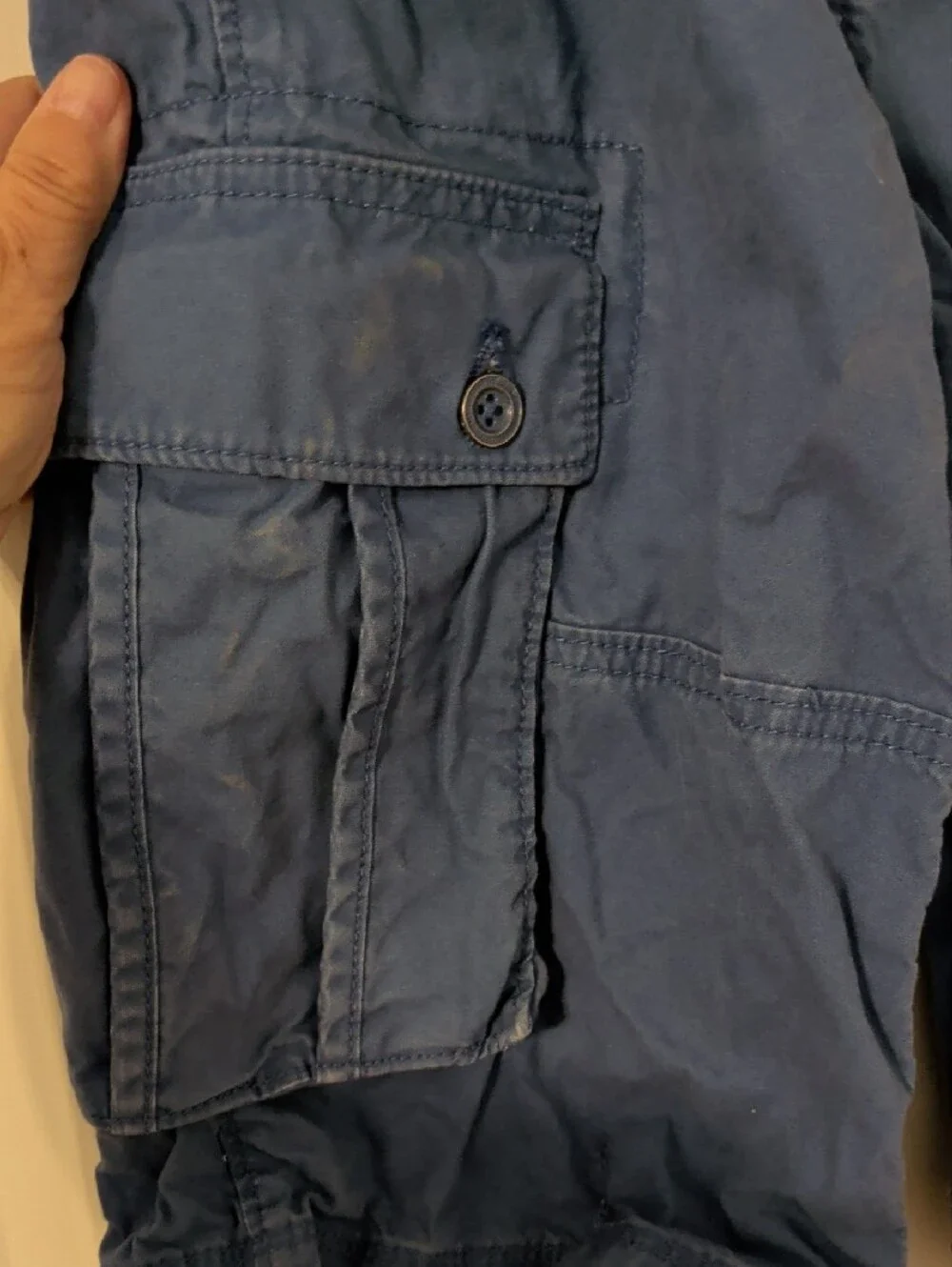 GAP Kids Navy and Light Blue Shirt